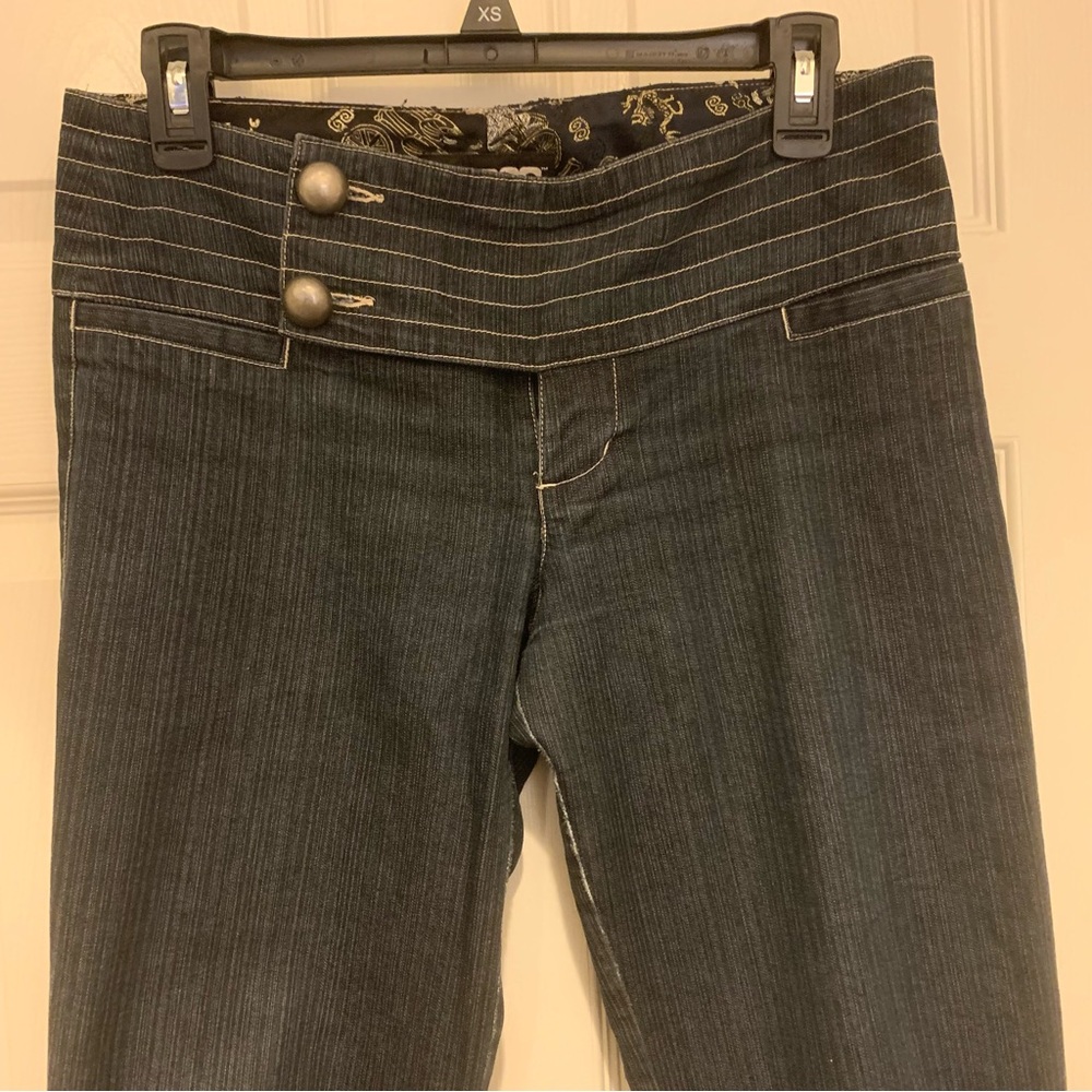 Stylish Dark Blue Women's Jeans - Picture 4 of 12